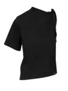 Courrèges Courreges Women Asymmetrical T-shirt In Black