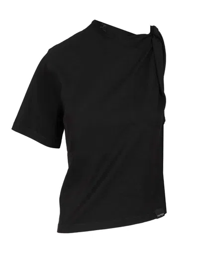 COURRÈGES COURREGES WOMEN ASYMMETRICAL T-SHIRT