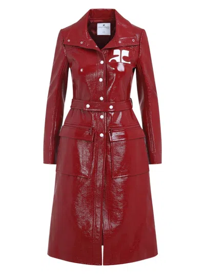COURRÈGES WOMEN'S BELTED TRENCH COAT