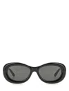 Courrèges Courregès Oval Frame Sunglasses In Black