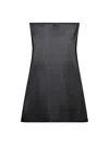 Courrèges Strapless Mini Dress With Back Strap Detail In Black