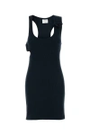 Courrèges Courreges Black Cotton Mini Dress In Black