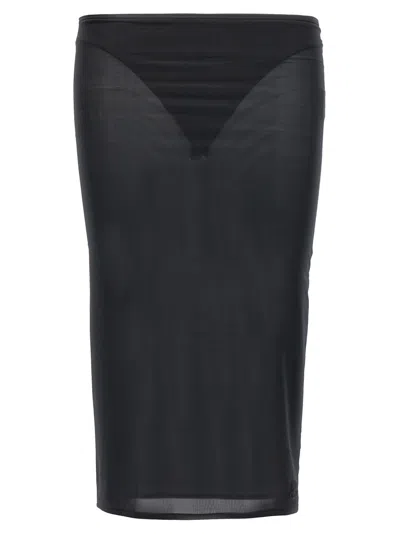 Courrèges Women Black Second Skin Skirt