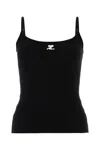 Courrèges Courreges Women Black Viscose Blend Top In Black