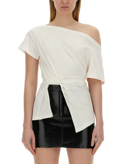 Courrèges Courreges Women Boat Neck T-shirt In White
