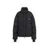 Courrèges Logo-embroidered Puffer Jacket In Black