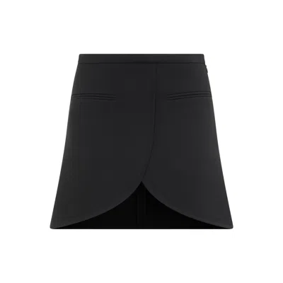 COURRÈGES COURREGES ELLIPSE TWILL MINI SKIRT WOMEN