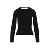 Courrèges Lingerie Strap Rib Knit Sweater In Black