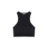 Courrèges Courregès Scuba Tech Jersey Bra In Black