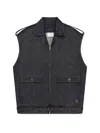 Courrèges Blue Solid Shirt Collar Jacket In Blue