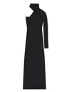 Courrèges One-shoulder Maxi Dress In Black