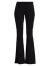 Courrèges Logo Patch Flared Pants In Black