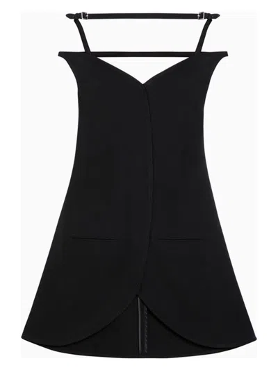 COURRÈGES WOMEN'S ELLIPSE VISCOSE BUSTIER MINI DRESS
