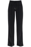 Courrèges Fluid Jogger Pants In Black