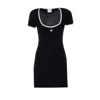 Courrèges Holistic Contrast Jersey Mini Dress