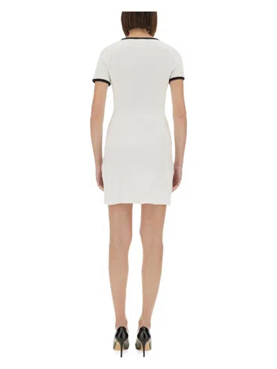 COURRÈGES WOMEN'S HOLISTIC CONTRAST MINI DRESS