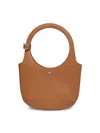 COURRÈGES WOMEN'S HOLY GRAINED LEATHER TOP HANDLE BAG