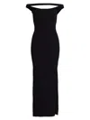 COURRÈGES WOMEN'S HYPERBOLE 90'S RIB-KNIT MAXI DRESS