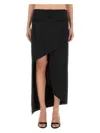 Courrèges Courreges Black Polyester Blend Skirt