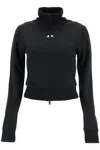 Courrèges Courreges Interlock Jersey Track Jacket For Athletic In Black