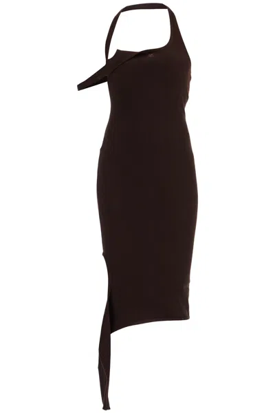 Courrèges Undressed Ribbed Midi Dress In Multi