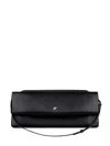 Courrèges Rectangular Shoulder Bag Adjustable Strap In Black