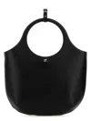 Courrèges Courregès Black Leather Medium Holy Handbag