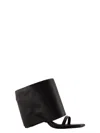 Courrèges Courregès Leather Sandals In Black