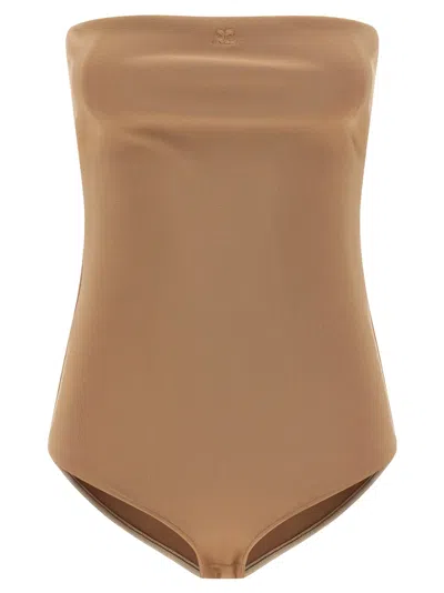 Courrèges Courreges Women's Lingerie Bustier Bodysuit In Sand