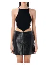 Courrèges Courreges "ribbed Knit Holistic Top In Black