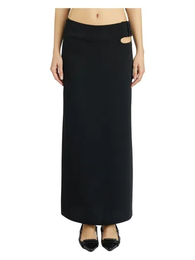COURRÈGES WOMEN'S LONG TECH LOOP SKIRT