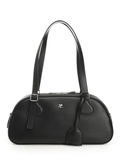 COURRÈGES COURREGES WOMEN MEDIUM "FRIDAY" LEATHER BAG