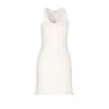 Courrèges Crewneck Meduse Knit Mini Ribbed Scoop Sleeveless