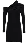 Courrèges Twisted Knitted Dress In Black