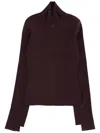 Courrèges Turtleneck Sweater In Red