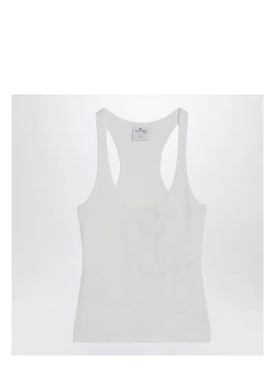 COURRÈGES WOMEN'S OBLIQUE 90S RIB TANK TOP