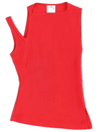 COURRÈGES COURREGES WOMEN "OBLIQUE 90'S" TOP