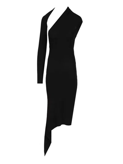 Courrèges Courreges Women One-shoulder Dress In Black