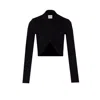 Courrèges Twist Light Wool Cropped Polo