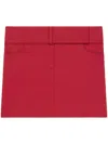 Courrèges Courreges Women Mini Skirt Belted Polycotton In Red