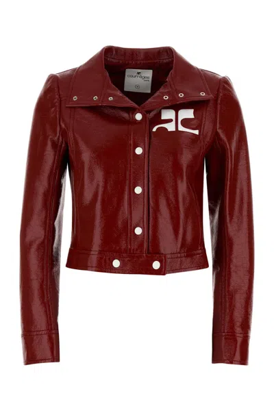 COURRÈGES COURREGES WOMEN RED VINYL JACKET