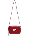 Courrèges Modern Camera Bag Adjustable Strap In Red
