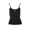 Courrèges Courreges Women Reedition Knitted Tank Top In Black