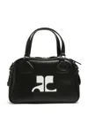 Courrèges Courreges Women Reedition Leather Bowling Bag In Black