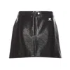 Courrèges Courreges Re-edition Vinyl Effect Mini Skirt Women In Black