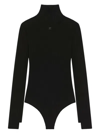 COURRÈGES COURREGES WOMEN RIBBED BODYSUIT