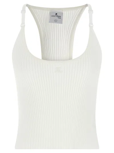 Courrèges Courreges Women 'scuba Rib' Top In White