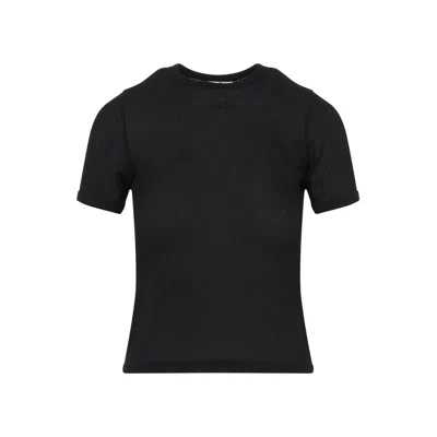 Courrèges Women's Signature Contrast T-shirt In Black
