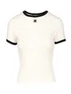 Courrèges Courreges Women Signature T-shirt In White