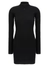 Courrèges 'solar Light Rib' Dress In Black